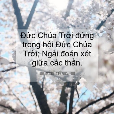 Picture 07 - Thánh Thi 82:1 VIE - Đức Chúa Trời đứng trong hội Đức - Bible Verse Picture