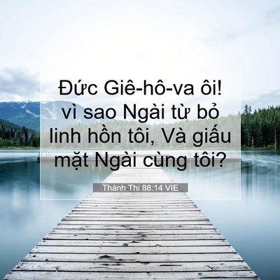 Picture 07 - Thánh Thi 88:14 VIE - Đức Giê-hô-va ôi! vì sao Ngài từ bỏ - Bible Verse Picture