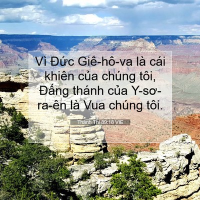 Picture 07 - Thánh Thi 89:18 VIE - Vì Đức Giê-hô-va là cái khiên của - Bible Verse Picture