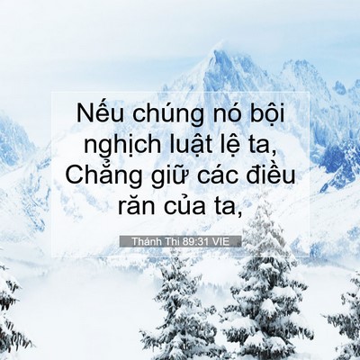 Picture 07 - Thánh Thi 89:31 VIE - Nếu chúng nó bội nghịch luật lệ ta, - Bible Verse Picture