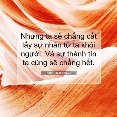 Picture 07 - Thánh Thi 89:33 VIE - Nhưng ta sẽ chẳng cất lấy sự nhân - Bible Verse Picture