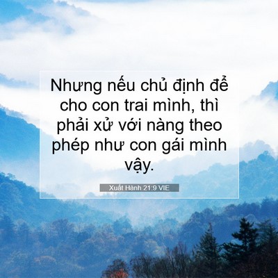 Picture 07 - Xuất Hành 21:9 VIE - Nhưng nếu chủ định để cho con trai - Bible Verse Picture