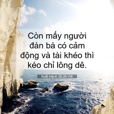 Picture 07 - Xuất Hành 35:26 VIE - Còn mấy người đàn bà có cảm động - Bible Verse Picture