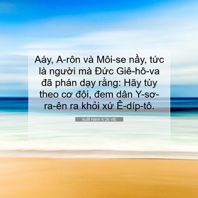 Picture 07 - Xuất Hành 6:26 VIE - Aáy, A-rôn và Môi-se nầy, tức là - Bible Verse Picture