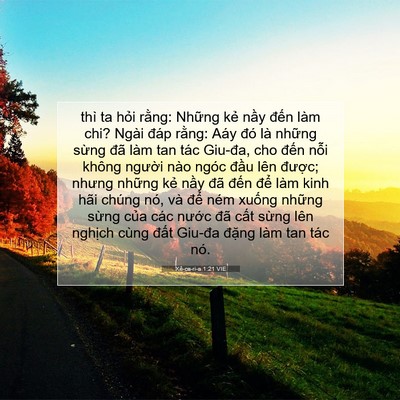 Picture 07 - Xê-ca-ri-a 1:21 VIE - thì ta hỏi rằng: Những kẻ nầy đến - Bible Verse Picture