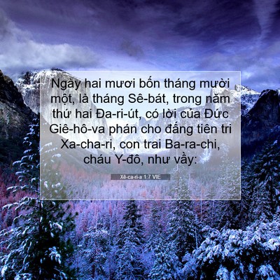 Picture 07 - Xê-ca-ri-a 1:7 VIE - Ngày hai mươi bốn tháng mười một, là - Bible Verse Picture