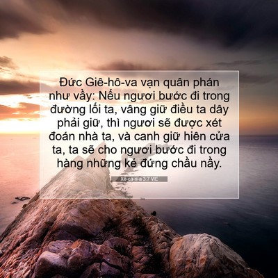 Picture 07 - Xê-ca-ri-a 3:7 VIE - Đức Giê-hô-va vạn quân phán như vầy: - Bible Verse Picture