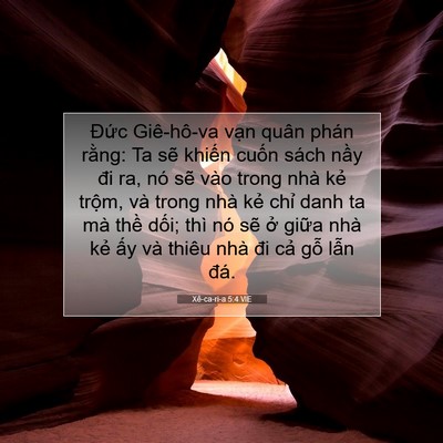 Picture 07 - Xê-ca-ri-a 5:4 VIE - Đức Giê-hô-va vạn quân phán rằng: Ta - Bible Verse Picture