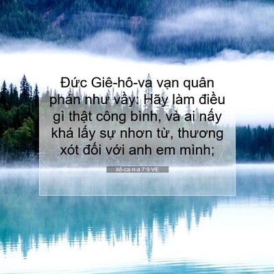 Picture 07 - Xê-ca-ri-a 7:9 VIE - Đức Giê-hô-va vạn quân phán như vầy: - Bible Verse Picture