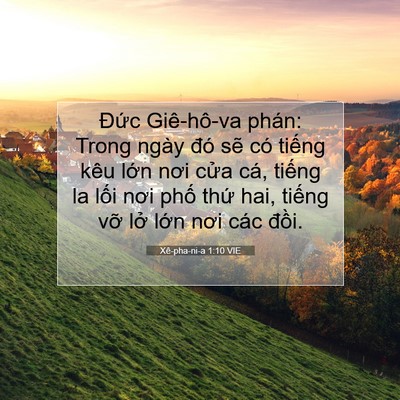 Picture 07 - Xê-pha-ni-a 1:10 VIE - Đức Giê-hô-va phán: Trong ngày đó sẽ - Bible Verse Picture