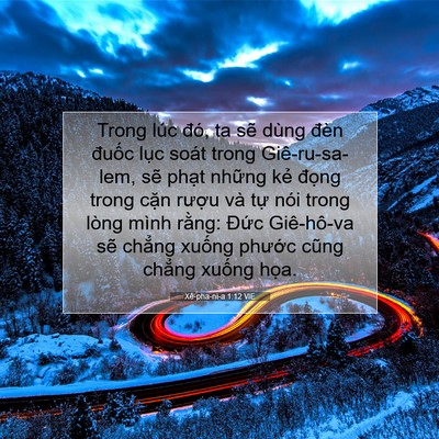 Picture 07 - Xê-pha-ni-a 1:12 VIE - Trong lúc đó, ta sẽ dùng đèn đuốc - Bible Verse Picture