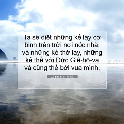 Picture 07 - Xê-pha-ni-a 1:5 VIE - Ta sẽ diệt những kẻ lạy cơ binh trên - Bible Verse Picture