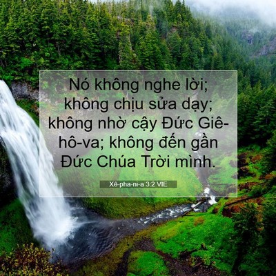 Picture 07 - Xê-pha-ni-a 3:2 VIE - Nó không nghe lời; không chịu sửa dạy; - Bible Verse Picture