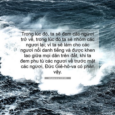 Picture 07 - Xê-pha-ni-a 3:20 VIE - Trong lúc đó, ta sẽ đem các ngươi trở - Bible Verse Picture