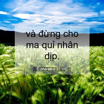 Picture 07 - Ê-phê-sô 4:27 VIE - và đừng cho ma quỉ nhân - Bible Verse Picture