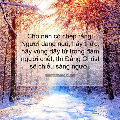 Picture 07 - Ê-phê-sô 5:14 VIE - Cho nên có chép rằng: Ngươi đang ngủ, - Bible Verse Picture