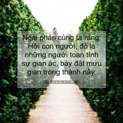 Picture 07 - Ê-xê-ki-ên 11:2 VIE - Ngài phán cùng ta rằng: Hỡi con người, - Bible Verse Picture