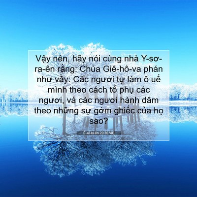 Picture 07 - Ê-xê-ki-ên 20:30 VIE - Vậy nên, hãy nói cùng nhà Y-sơ-ra-ên - Bible Verse Picture