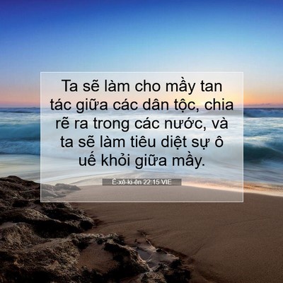 Picture 07 - Ê-xê-ki-ên 22:15 VIE - Ta sẽ làm cho mầy tan tác giữa các dân - Bible Verse Picture