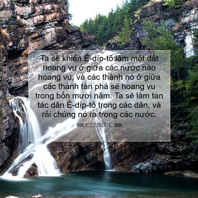 Picture 07 - Ê-xê-ki-ên 29:12 VIE - Ta sẽ khiến Ê-díp-tô làm một đất - Bible Verse Picture