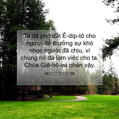 Picture 07 - Ê-xê-ki-ên 29:20 VIE - Ta đã phó đất Ê-díp-tô cho người - Bible Verse Picture