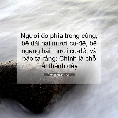 Picture 07 - Ê-xê-ki-ên 41:4 VIE - Người đo phía trong cùng, bề dài hai - Bible Verse Picture