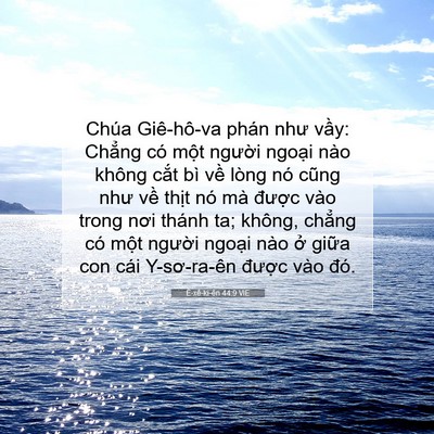 Picture 07 - Ê-xê-ki-ên 44:9 VIE - Chúa Giê-hô-va phán như vầy: Chẳng có - Bible Verse Picture