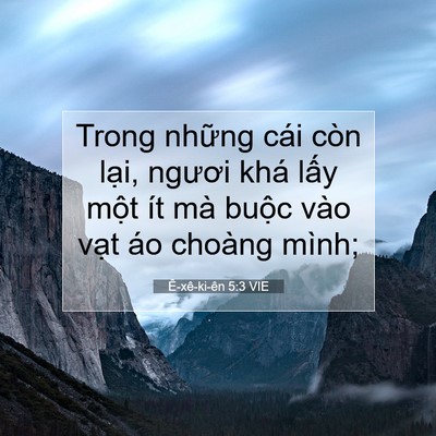 Picture 07 - Ê-xê-ki-ên 5:3 VIE - Trong những cái còn lại, ngươi khá lấy - Bible Verse Picture