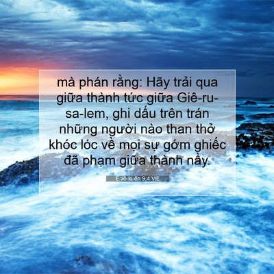 Picture 07 - Ê-xê-ki-ên 9:4 VIE - mà phán rằng: Hãy trải qua giữa thành - Bible Verse Picture
