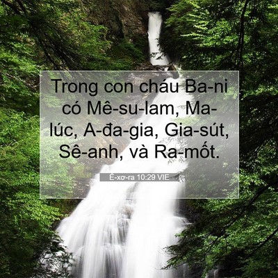 Picture 07 - Ê-xơ-ra 10:29 VIE - Trong con cháu Ba-ni có Mê-su-lam, Ma-lúc, - Bible Verse Picture