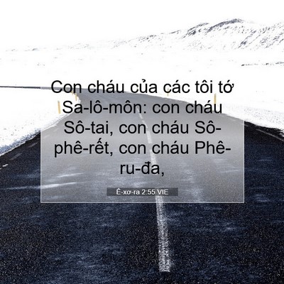 Picture 07 - Ê-xơ-ra 2:55 VIE - Con cháu của các tôi tớ Sa-lô-môn: con - Bible Verse Picture