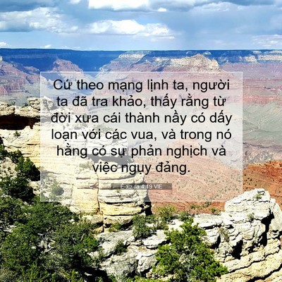 Picture 07 - Ê-xơ-ra 4:19 VIE - Cứ theo mạng lịnh ta, người ta đã tra - Bible Verse Picture