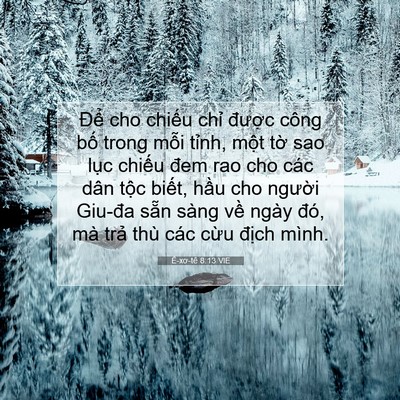 Picture 07 - Ê-xơ-tê 8:13 VIE - Để cho chiếu chỉ được công bố trong - Bible Verse Picture