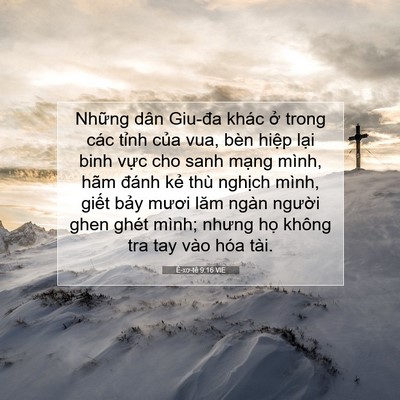 Picture 07 - Ê-xơ-tê 9:16 VIE - Những dân Giu-đa khác ở trong các tỉnh - Bible Verse Picture