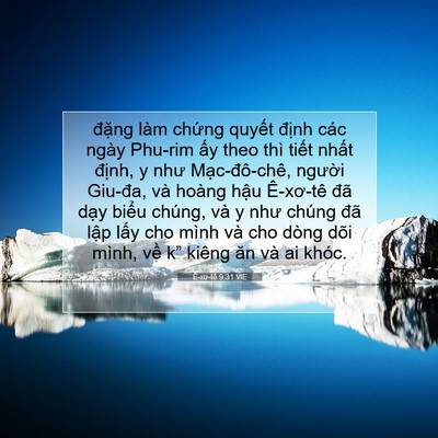 Picture 07 - Ê-xơ-tê 9:31 VIE - đặng làm chứng quyết định các ngày - Bible Verse Picture