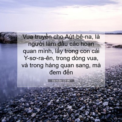 Picture 07 - Ða-ni-ên 1:3 VIE - Vua truyền cho Aùt-bê-na, là người làm - Bible Verse Picture