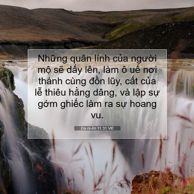 Picture 07 - Ða-ni-ên 11:31 VIE - Những quân lính của người mộ sẽ - Bible Verse Picture