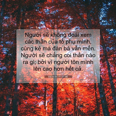 Picture 07 - Ða-ni-ên 11:37 VIE - Người sẽ không đoái xem các thần của - Bible Verse Picture
