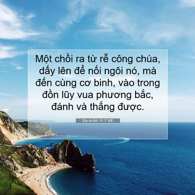 Picture 07 - Ða-ni-ên 11:7 VIE - Một chồi ra từ rễ công chúa, dấy lên - Bible Verse Picture