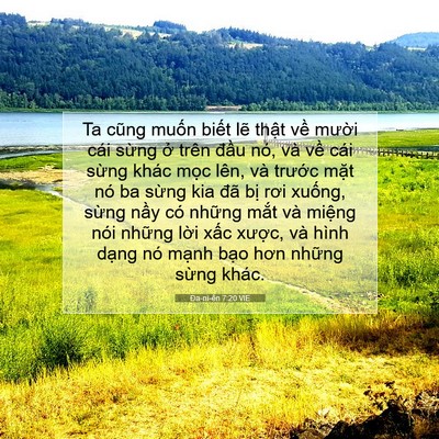 Picture 07 - Ða-ni-ên 7:20 VIE - Ta cũng muốn biết lẽ thật về mười - Bible Verse Picture