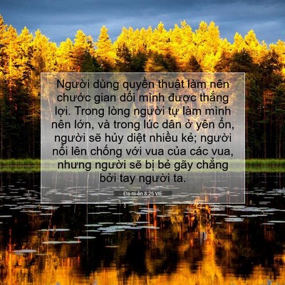 Picture 07 - Ða-ni-ên 8:25 VIE - Người dùng quyền thuật làm nên chước - Bible Verse Picture