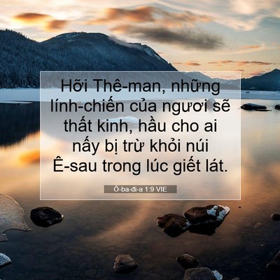 Picture 07 - Ô-ba-đi-a 1:9 VIE - Hỡi Thê-man, những lính-chiến của - Bible Verse Picture