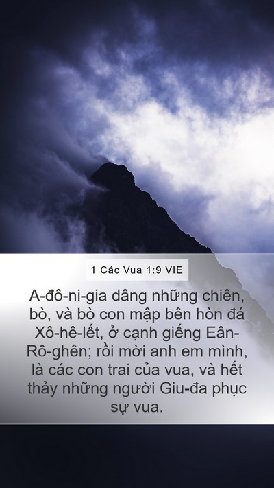 1 Các Vua 1:9 VIE Bible Verse Image