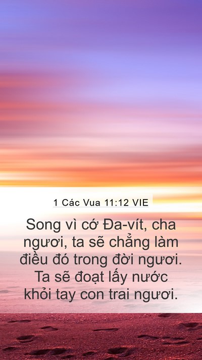 1 Các Vua 11:12 VIE Bible Verse Image