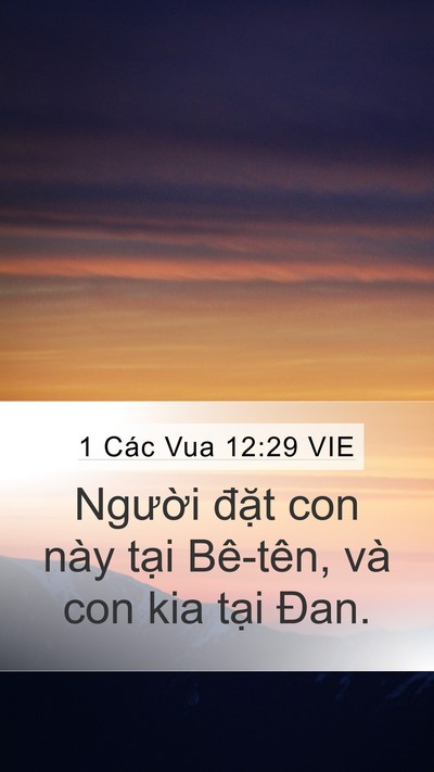 1 Các Vua 12:29 VIE Bible Verse Image