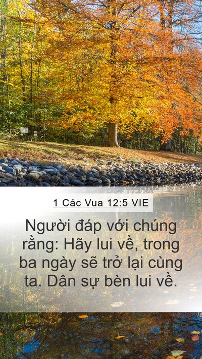 1 Các Vua 12:5 VIE Bible Verse Image