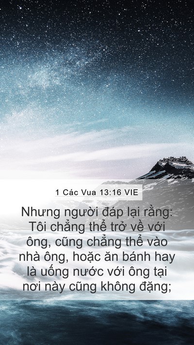 1 Các Vua 13:16 VIE Bible Verse Image