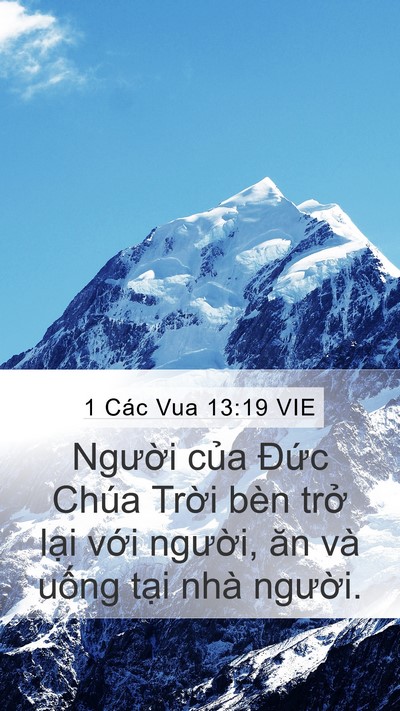 1 Các Vua 13:19 VIE Mobile Phone Wallpaper - Người của Đức Chúa Trời bèn trở - Mobile Bible Verse Wallpaper