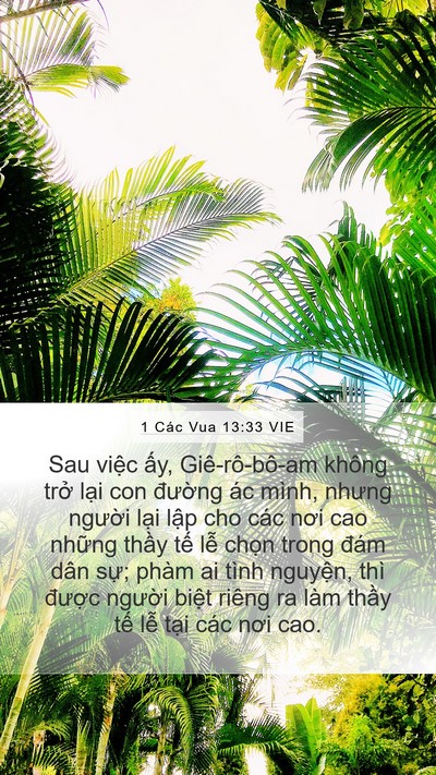1 Các Vua 13:33 VIE Bible Verse Image
