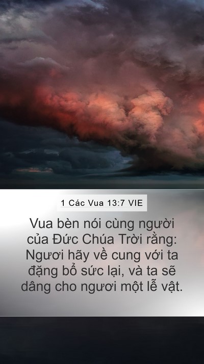 1 Các Vua 13:7 VIE Bible Verse Image